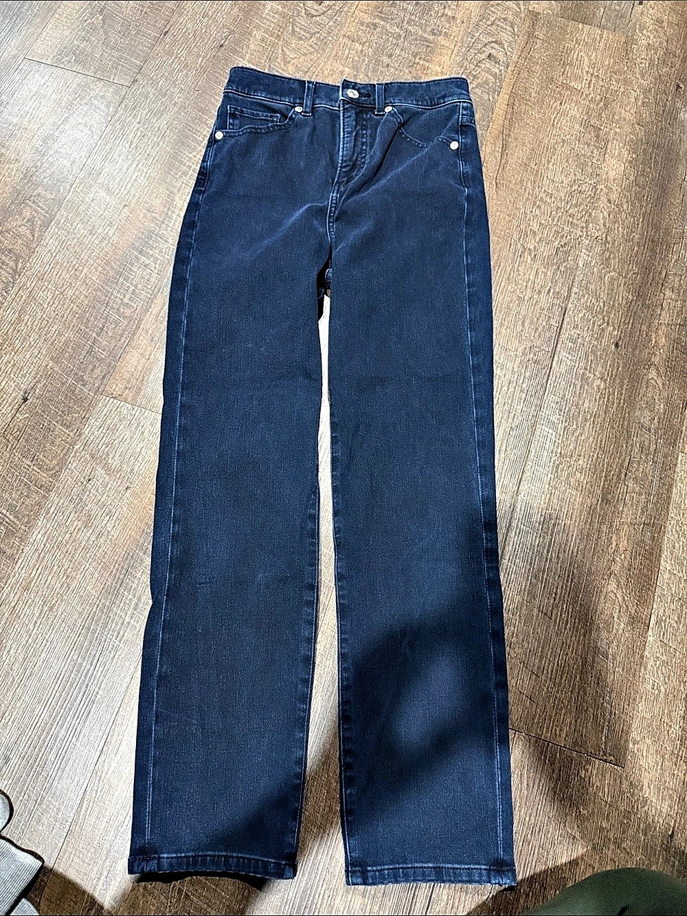 Express High Waisted Straight Dark Wash Jeans Blue Size 2